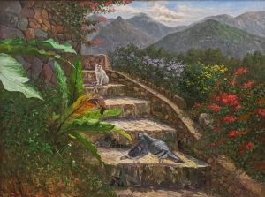Harmony on Stone Steps