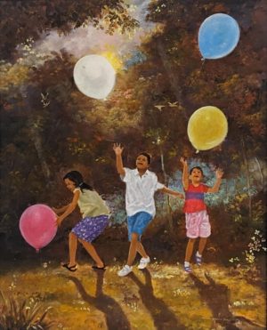 Kids and Balloons