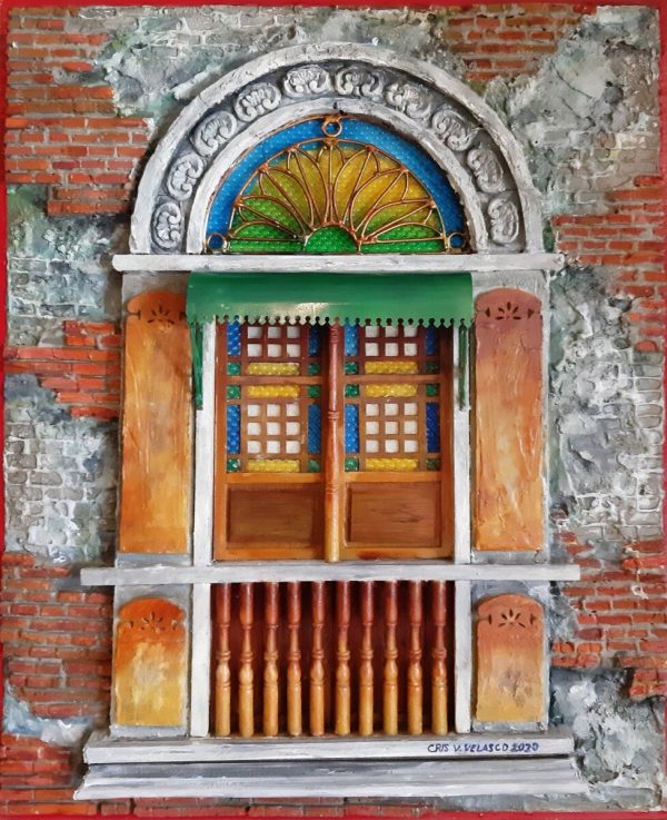 Old window with canopy