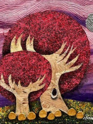 Crimson Embrace Under the Silver Moon