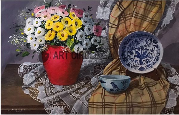 Serenity in Bloom and Porcelain