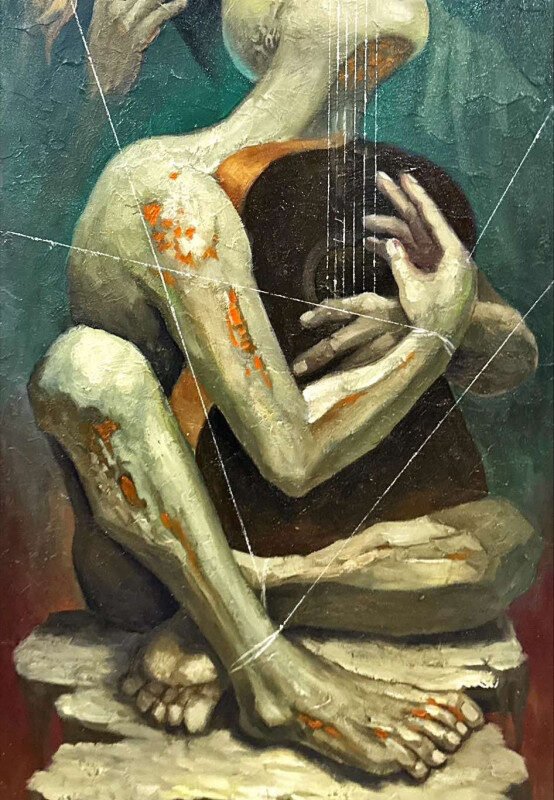playing with broken strings
