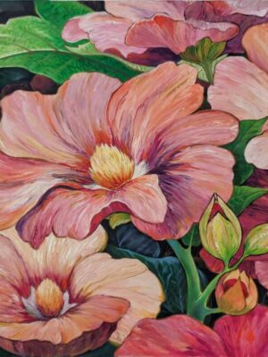 Hollyhocks Alcea