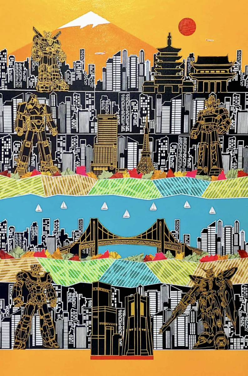 Mecha Robot in Tokyo, Japan