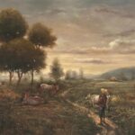 Man and Cows
