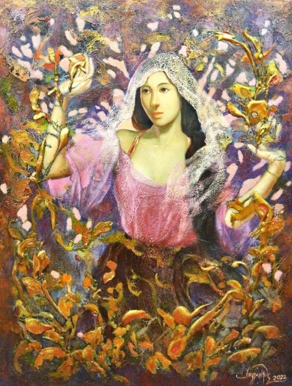 Lady in the garden