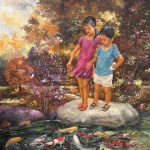 By the Koi Pond