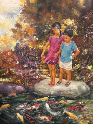 By the Koi Pond
