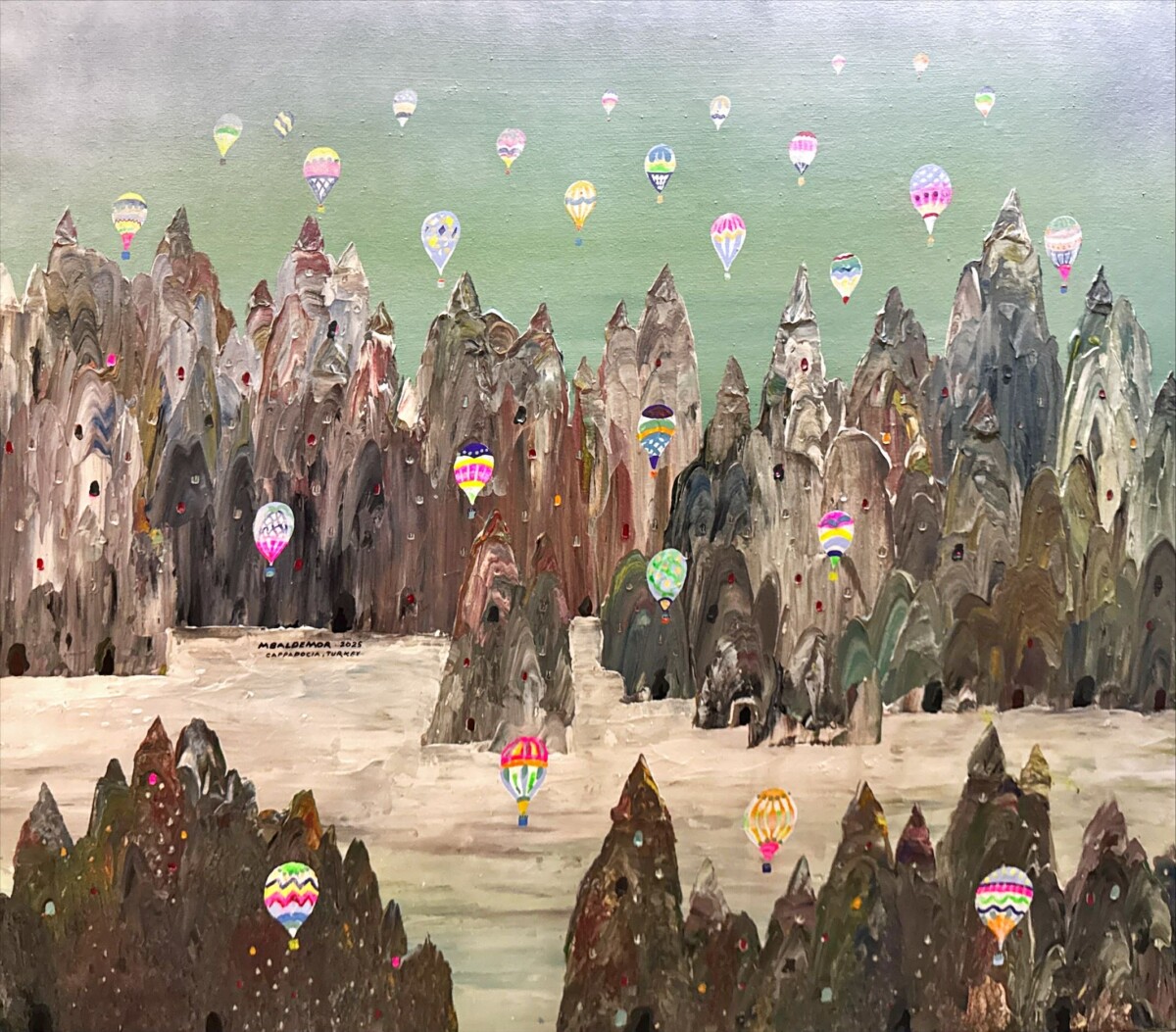 The Colors Of Life and Balloons on Cappadocian Landscape