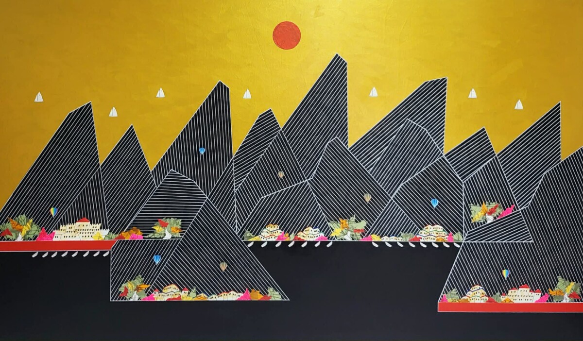 The Sun Over Monochrome Peaks