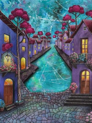 Symphony in Purple and Teal