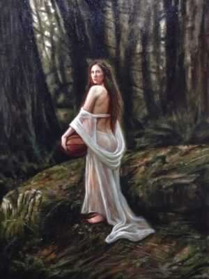 Nymph with a Leather Orb