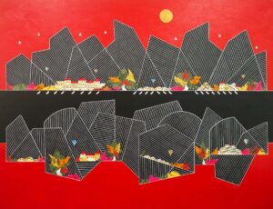 Village Beneath a Golden Sun