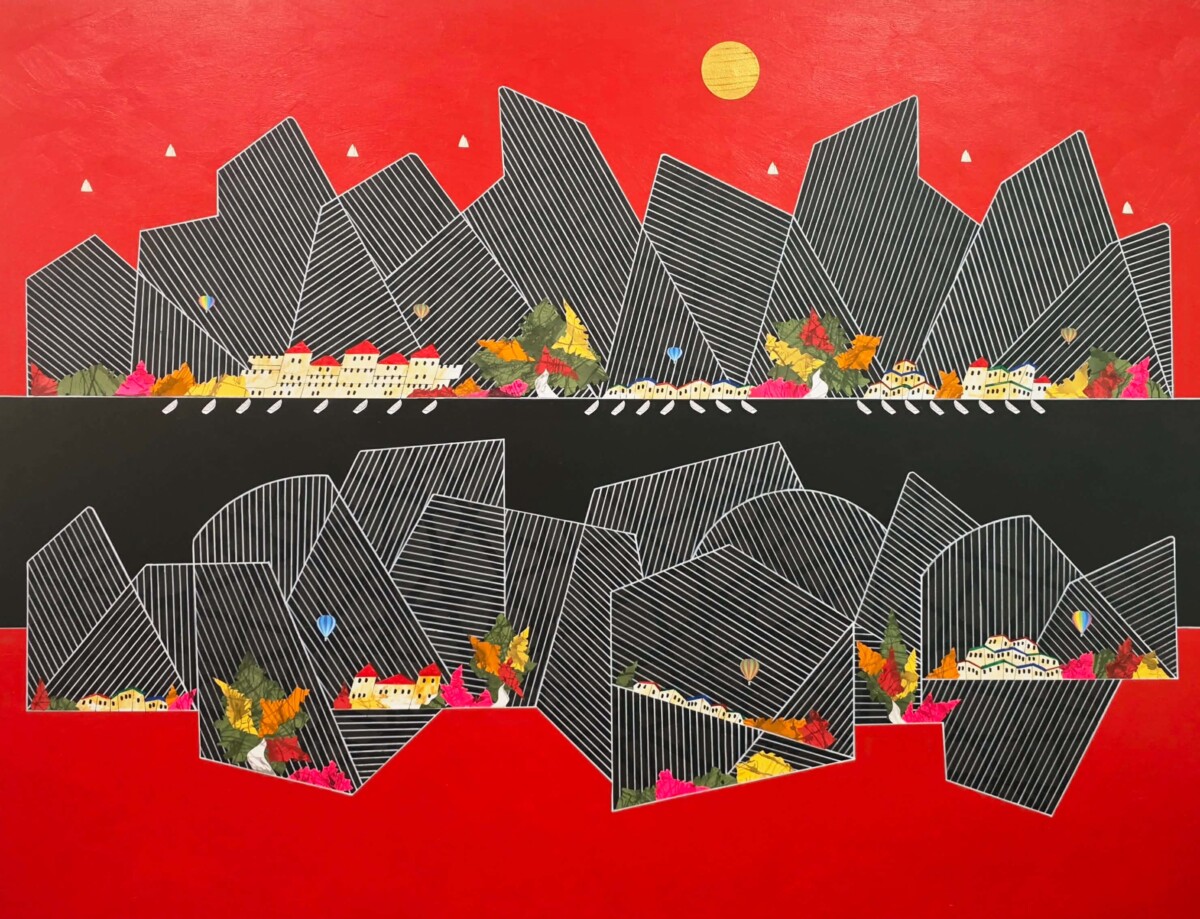 Village Beneath a Golden Sun