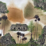 Sugar Palm Tress Towering Angkor Wat