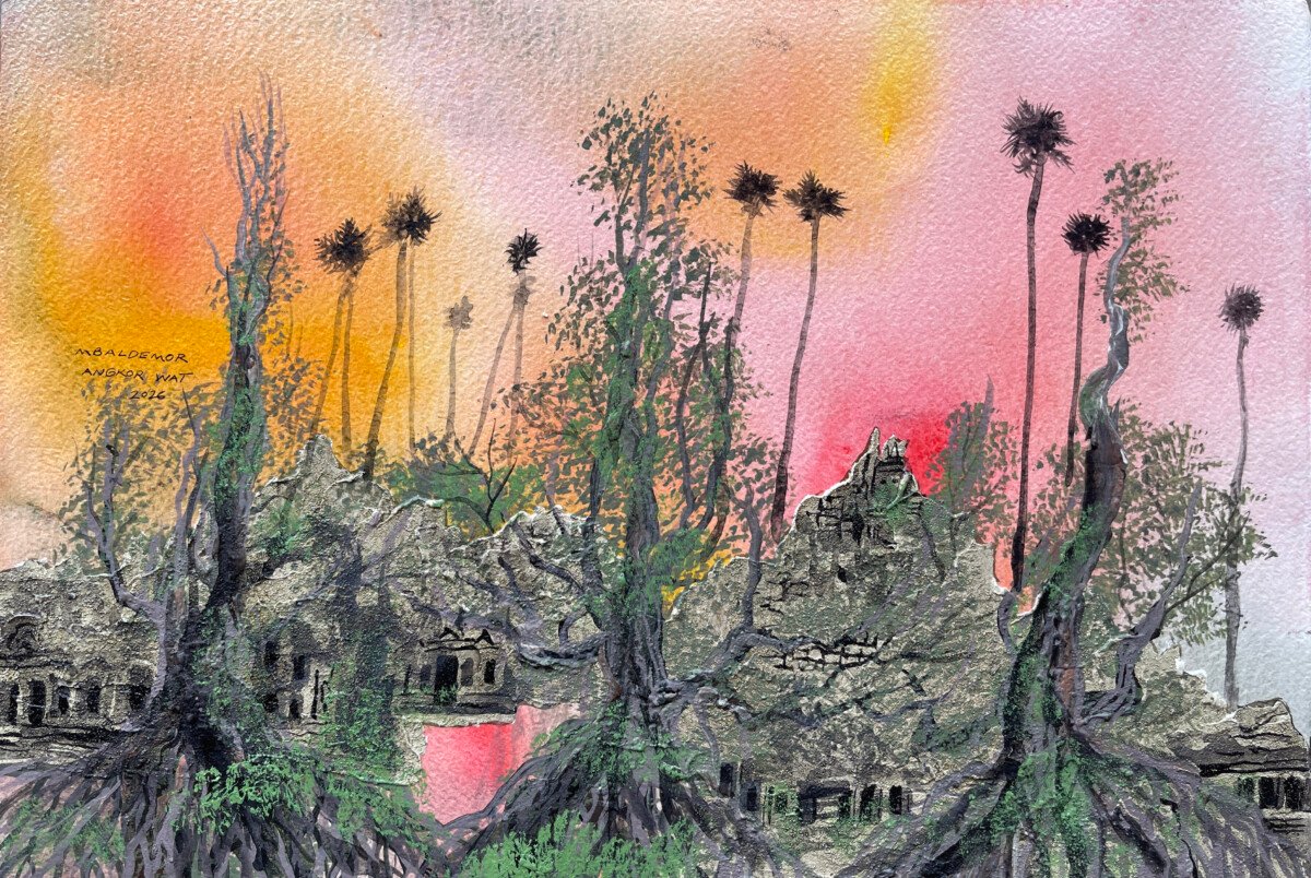 Palm Trees and Banyan Trees Aiming to the Sky