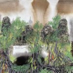 Banyan Trees Roofing The Ancient Angkor Wall