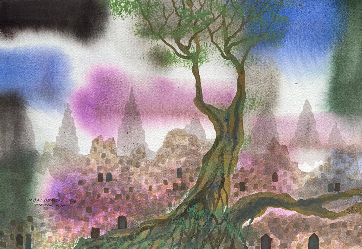 Masterpieces of Ancient Angkor Overgrown by Trees